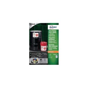 Etiketter Avery 38x21 mm hvid Heavy Duty - (50 ark x 65 stk.)