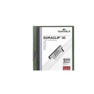 Durable DURACLIP 30 A4, Grøn, Hvid, PVC, 30 ark, A4, 1 stk