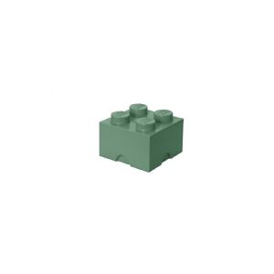 Room Copenhagen LEGO Storagge Brick 4, Opbevaringsboks, Grøn, Monokromatisk, Firkant, Polypropylen (PP), 250 mm