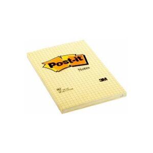 Post-It 7100172739, Rektandel, Gul, Papir, 100%, 102 mm, 152 mm