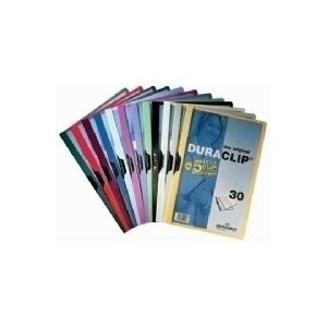 Durable Duraclip 30, Blå, Transparent, PVC, 30 ark, A4, 1 stk