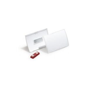 Navneskilt Durable CLICK FOLD 40x75 mm med magnet - (10 stk.)