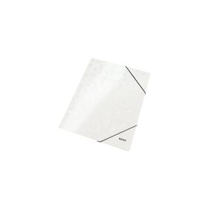 3-klap elastikmappe Leitz WOW A4 Hvid - (10 stk.)