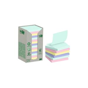 3M Super Sticky Z-Notes Post-it® Recycling, 76 x 76 mm, pakke a 16 stk.