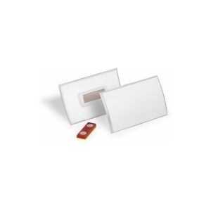 Durable Navneskilt CLICK FOLD 54x90 mm med magnet Place & Hold - (10 stk.)