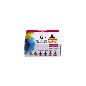 Amsterdam Acrylic ink basic set   6 x