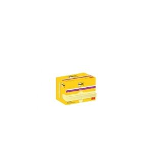 3M Post-it® Super Sticky Notes Canary Yellow, gul, 12 blokke, 47,6 mm x 47,6 mm