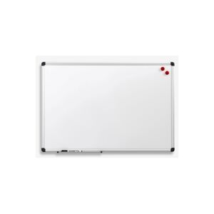 Naga Whiteboard 120x90 cm magnetisk med aluminiumsramme inkl. 1 marker og 2 magneter