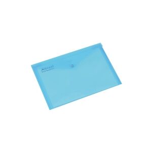 Rexel Popper - Dokumentmappe - for A4 - kapacitet: 150 ark - gennemsigtig blå (pakke med 5)