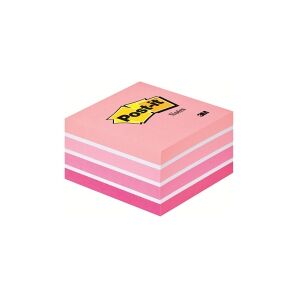 3M Post-it 2028-P - Kubenotesblok - 76 x 76 mm - 450 ark (5 x 90) - hvid, pink, neonpink, koral, hot pink