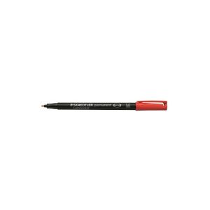 STAEDTLER Lumocolor 317 - Markør - permanent - rød - 1 mm - medium