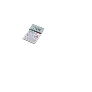 Sharp Elsi Mate EL-M711GGY - Skrivebords-regnemaskine - 10 cifre - solpanel, batteri - sort, hvid