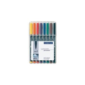 Staedtler OHP-pen Lumocolor 313WP-8 permanent 0,4 mm med 8 stk. ass. farver