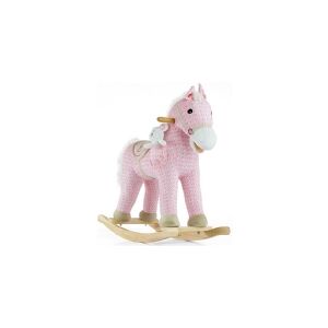 Milly Mally Pony Soft Rocking Horse with a Teddy Bear (Pink)