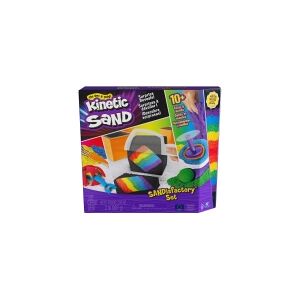 Spin Master Kinetic Sand Sandisfactory Set with 2lbs of Colored and Black, Flerfarvet, 10+, Dreng/Pige