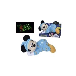 Simba Toys Disney Mickey Mouse soft toy, glow in the dark, 30 cm