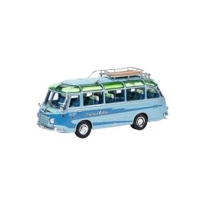 Schuco Setra S6, Bus model, Formonterede, 1:18, Setra S6, Dreng, Blå