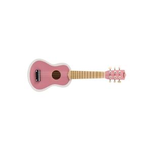 Magni Danish Toys Guitar til børn m. 6 strenge - Rosa / Hvid