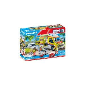 Playmobil City Life Rettungswagen mit Licht & Sound, Action/Eventyr, 4 År, Flerfarvet