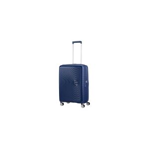 American Tourister Soundbox Spinner Expandable - Spinner 67 cm - hardside - polypropylen - midnatsmarineblå