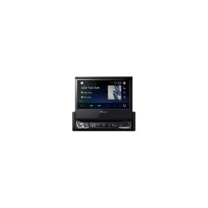 Pioneer AVH-A7100BT, Sort, 1 DIN, 50 W, CD,CD-R,CD-RW,DVD,DVD-R,DVD-RW,DVD-RW DL, Android,iOS, AAC,FLAC,MP3,WAV,WMA