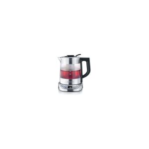 SEVERIN WK 3473 Deluxe Mini - Telaver/kedel - 1 liter - 2.2 kW - glass/brushed stainless steel/black