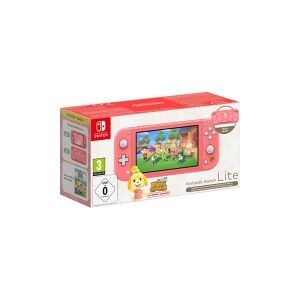 Nintendo Switch Lite - Melinda Edition - håndholdt spillekontrolenhed - Koral - Animal Crossing: New Horizons