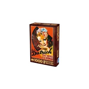 D-Toys Puzzle 1000 gamle plakater af Marlene Dietrich