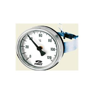 Watts Industries Nordic AB PÅSPÆNDINGS TERMOMETER TCF-63 0-120GRC Ø66mm hus. Til rør størrelse 30-76mm