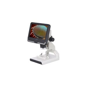 Levenhuk Rainbow DM700 LCD, Digitalt mikroskop, Sort, Hvid, Plast, LCD, 17,8 cm (7), 0 - 83 mm