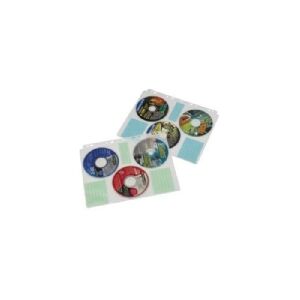 Hama CD-ROM Index Sleeves, 10 diske, Transparent, Plastik