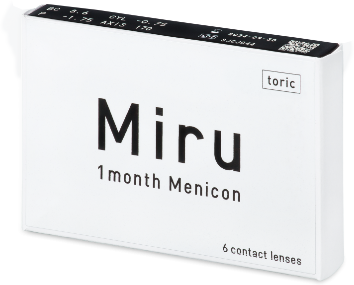 Miru 1 Month Menicon for Astigmatism (6 linser) Miru 1 Month Menicon for Astigmatism (6 linser)