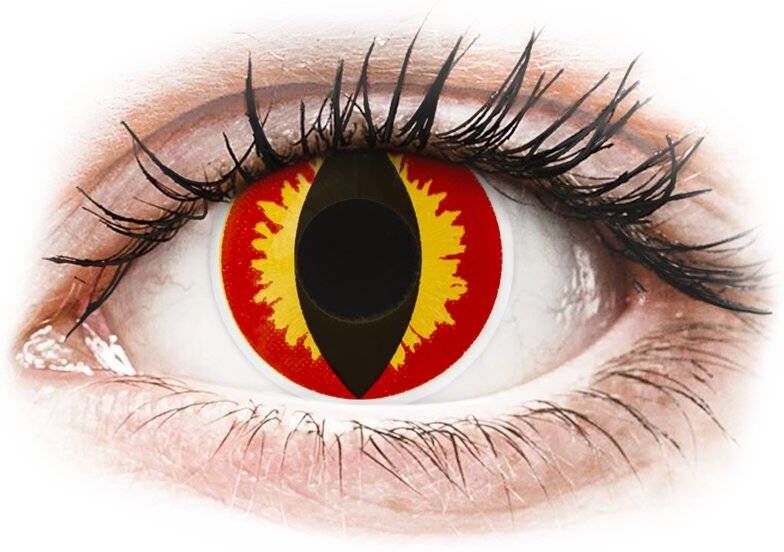 Dragon ColourVUE Crazy Lens - Dragon Eyes - uden styrke (2 linser) Dragon ColourVUE Crazy Lens - Dragon Eyes - uden styrke (2 linser)