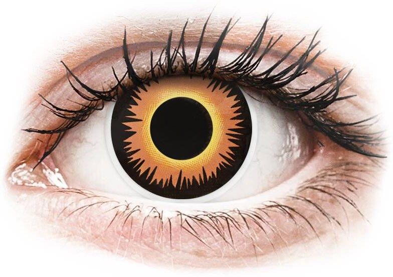 ColourVUE Crazy Lens - Orange Werewolf - uden styrke (2 linser) ColourVUE Crazy Lens - Orange Werewolf - uden styrke (2 linser)