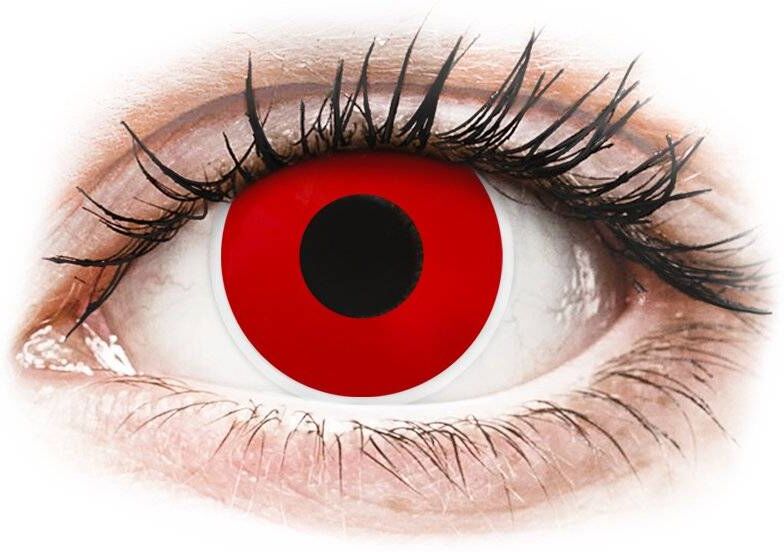 ColourVUE Crazy Lens - Red Devil - med styrke (2 linser) ColourVUE Crazy Lens - Red Devil - med styrke (2 linser)