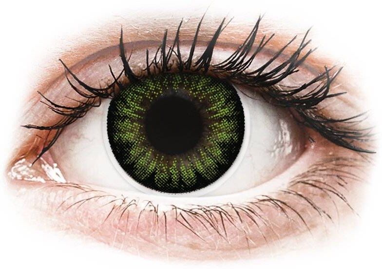 ColourVUE BigEyes Party Green - uden styrke (2 linser) ColourVUE BigEyes Party Green - uden styrke (2 linser)