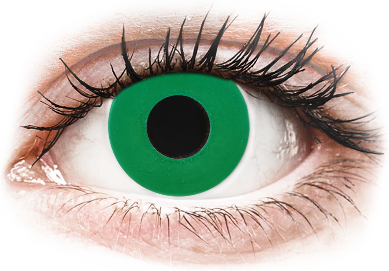 CRAZY LENS - Emerald Green - endagslinser uden styrke (2 linser) CRAZY LENS - Emerald Green - endagslinser uden styrke (2 linser)