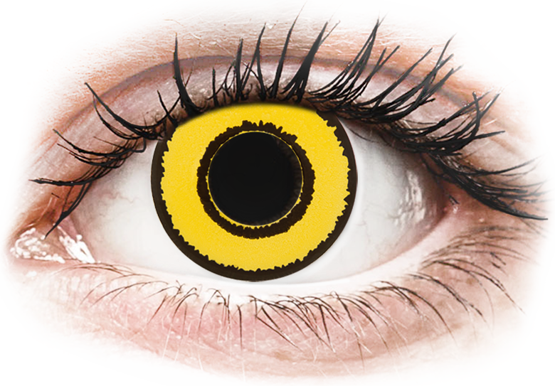 CRAZY LENS - Yellow Twilight - endagslinser med styrke (2 linser) CRAZY LENS - Yellow Twilight - endagslinser med styrke (2 linser)
