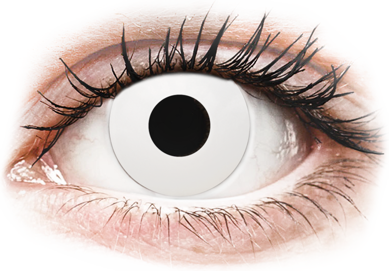 CRAZY LENS - WhiteOut - endagslinser med styrke (2 linser) CRAZY LENS - WhiteOut - endagslinser med styrke (2 linser)