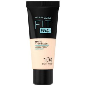 Maybelline Fit Me Matte + Poreless Foundation 104 Soft Ivory