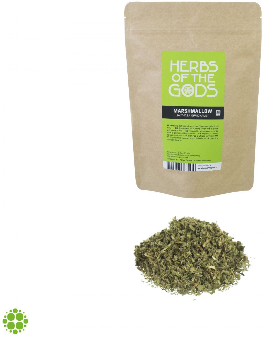 Herbs Of The Gods Marshmallow (Althaea Officinalis) 50g Herbs Of The Gods Marshmallow (Althaea Officinalis) 50g