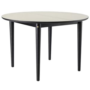 FDB Møbler Unit10 spisebord med udtræk - C62E Bjørk - Lysegrå/sort eg