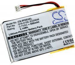 Apple Batteri til Apple iPod 3. Generation 10GB Apple Batteri til Apple iPod 3. Generation 10GB