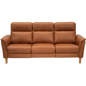 Sæby 3 pers sofa Cognac Lædersofa