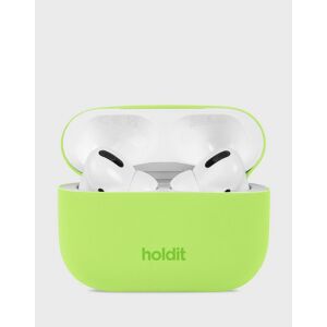 Holdit - Høretelefoner - Acid Green - Silicone Case AirPods Pro 1&2 - Tech accessories - Headphones Acid Green Onesize