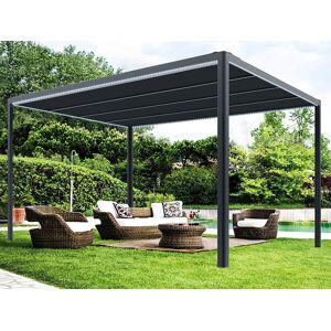 Dancover Pergola Pavillon /havepavillon San Fernando, 4x4m, Sort/mørkegrå