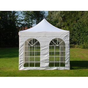 Dancover Foldetelt Flextents Easy Up Pavillon Pro Vintage Style 3x3m Hvid, Inkl. 4 Sider