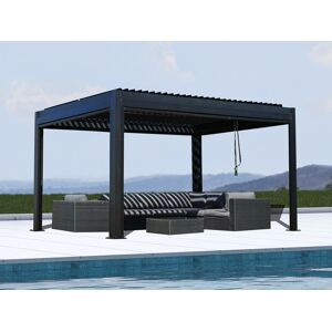 Dancover Bioklimatisk Pergola Pavillon /havepavillon San Pablo, 3x4m, Sort