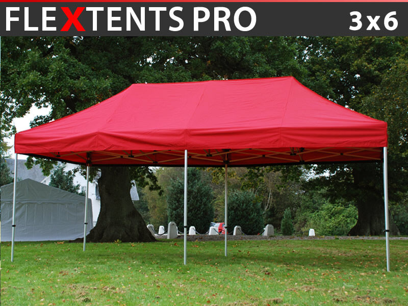 Dancover Foldetelt FleXtents Easy up pavillon PRO 3x6m Rød