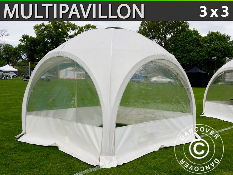 Dancover Partytelt Festtelt Multipavillon /Havepavillon 3x3m, Hvid